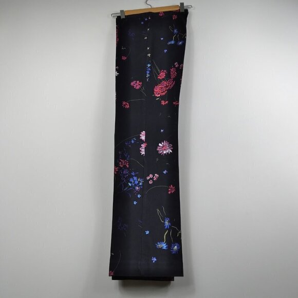 Willi Smith Stretch Black Jeans with Painted Spring Wildflowers Sz 4 - Picture 6 of 8